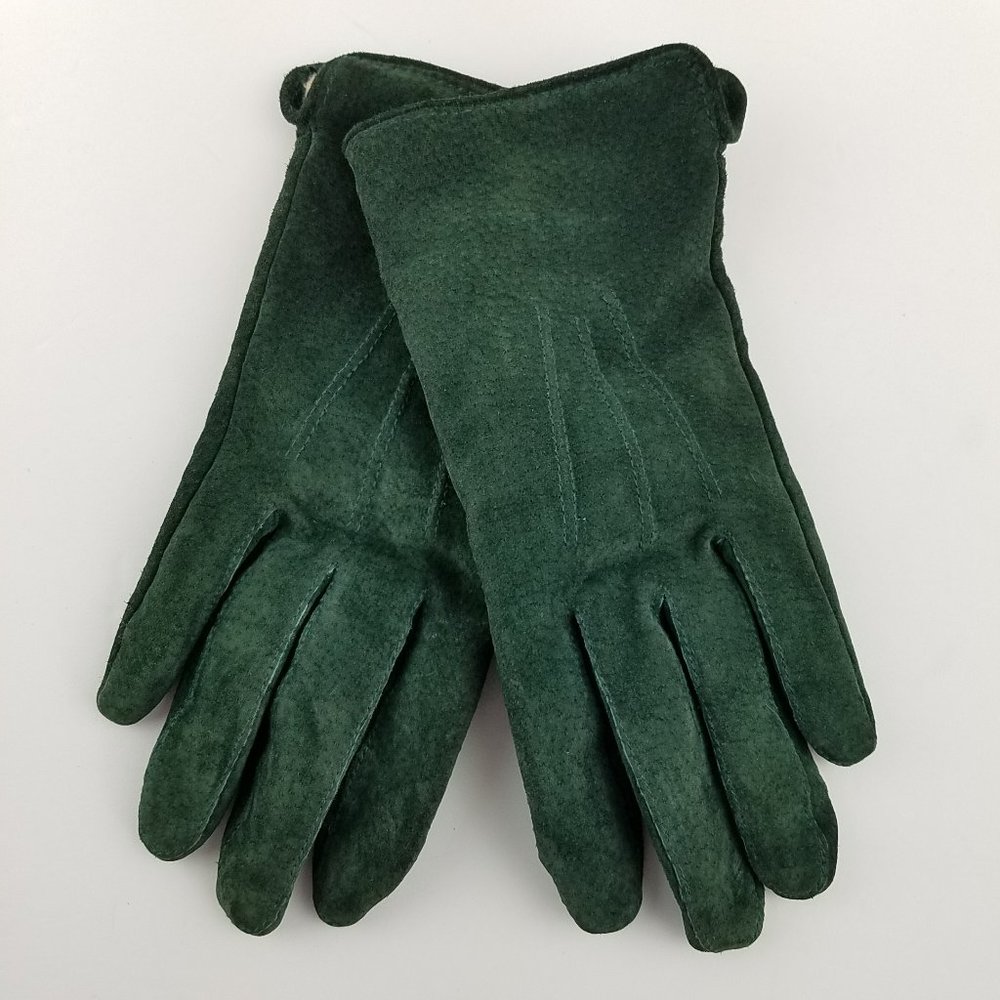 Adventure Bound by Wilson's Green Suede Gloves L